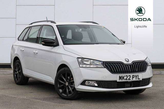 Skoda Fabia 1.0 TSI (95ps) Black Edition 5-Dr Estate Estate Petrol Moon White Metallic