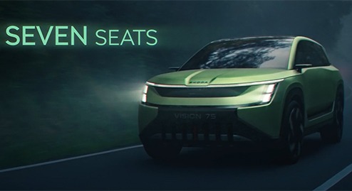 Škoda Reveals the Name of Its New All-Electric 7-Seat Flagship