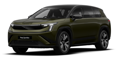 The New, All-Electric Skoda Peaq - Olive Green Black Magic Pearl Effect