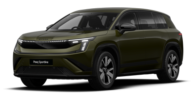 The New, All-Electric Skoda Peaq - Olive Green Metallic